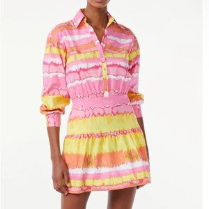 Scoop NYC long sleeve collar shirt dress medium